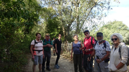 10 participants pour cette randonette de reprise